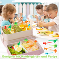 thumbnail image 4 of Tenedores de Frutas de Dinosaurio 3D para Niños, 18 Piezas Tenedores de Frutas de Plástico de Animales Mini Brochetas para Aperitivos, Accesorios de Decoración de Lonchera, Palillos de Postre, 4 of 7