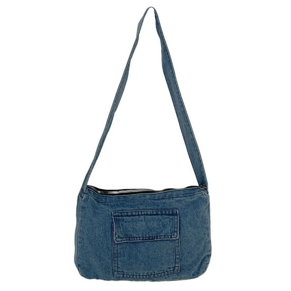 COBBEKO Women's Crossbody Handbag Casual Style Denim Shoulder Bag Simple Hobo Tote Bags