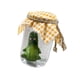 thumbnail image 5 of Figura de resina de pepinillo en frasco, estatua coleccionable, regalo de cumpleaños, artesanía decorativa. Triste, 5 of 9