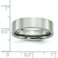 thumbnail image 6 of Chisel Titanium Polished 6.2mm Flat Band - Ring Size 12.0, 6 of 8