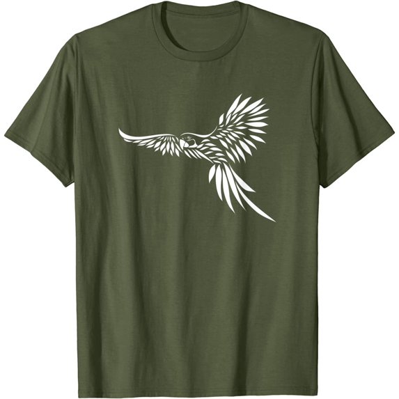 Flying Cool Parrot Bird Tropical Bird Animal Cockatoo Macaw T-Shirt