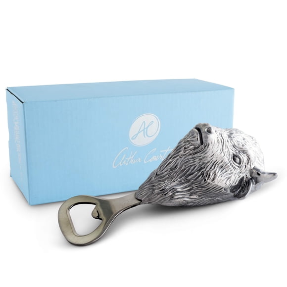 Arthur Court Designs Aluminum Buffalo Bottle Opener Barware 5.5 inch Long