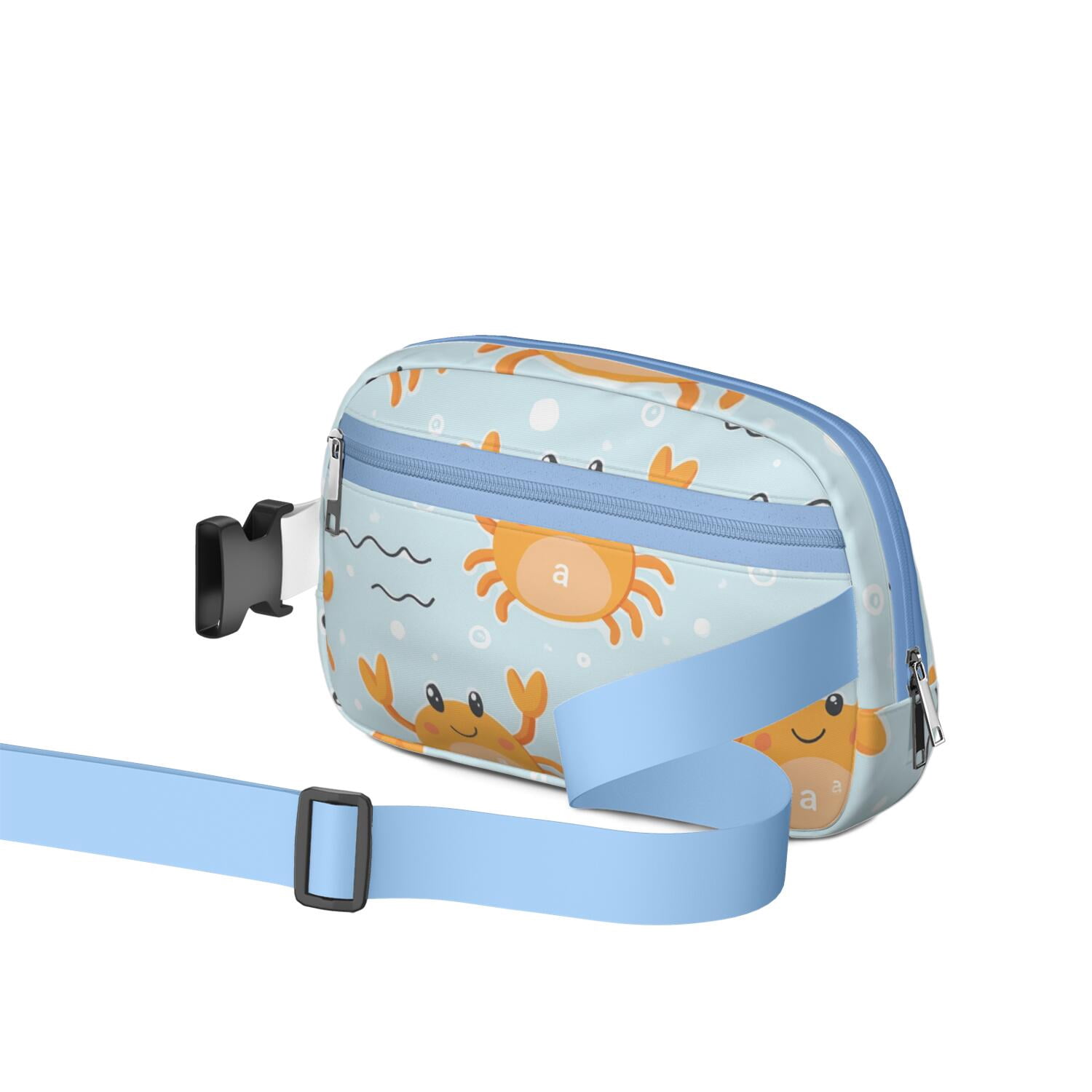 Belt Bag Fashion Waist Packs Bag with Adjustable Strap Marine Adorable Crab Sporty Waist Pack for Running for Outdoor Sports