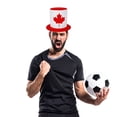 thumbnail image 7 of Jiibva Canada Flag Pattern Top Hat Sports Party Hat Independence Day Headwear for Festival Carnival Halloween Fancy Dress Accessory, 7 of 7