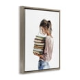 thumbnail image 2 of Stupell Industries Victorian Library Walk Girl Brown Floating Frame Canvas Art, 17 x 21, by Svetlana Aleynikova, 2 of 8