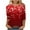 A113 Red, variant on Cadancy Valentine's Shirts for Women 3/4 Sleeve Heart Print Vintage Tunic Tops Crewneck Loose Casual Cute Tees Fashion Valentines Day Outfits