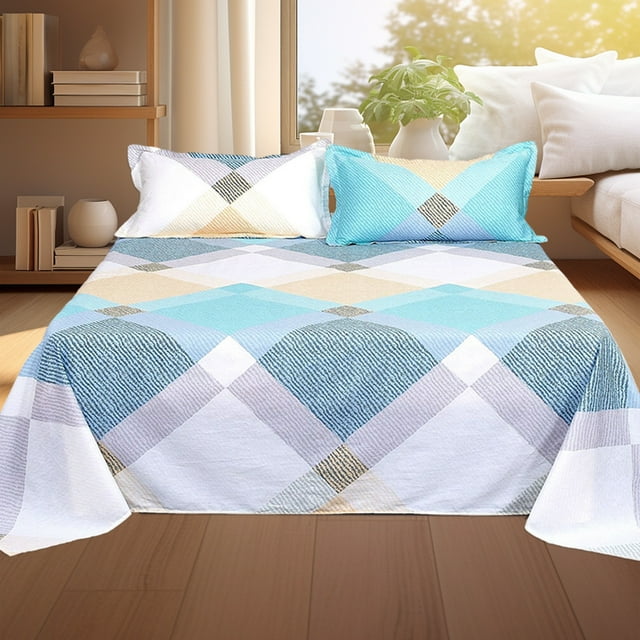 cuyhtdup Bedding Sets -All Season Bedding Sheet Comforters Sets With 2 Pillow Cases 3 Pcs Bed Set Down Sheet Set Shrinkage And Fade Resistants Easy Care black and friday clearance sale deal