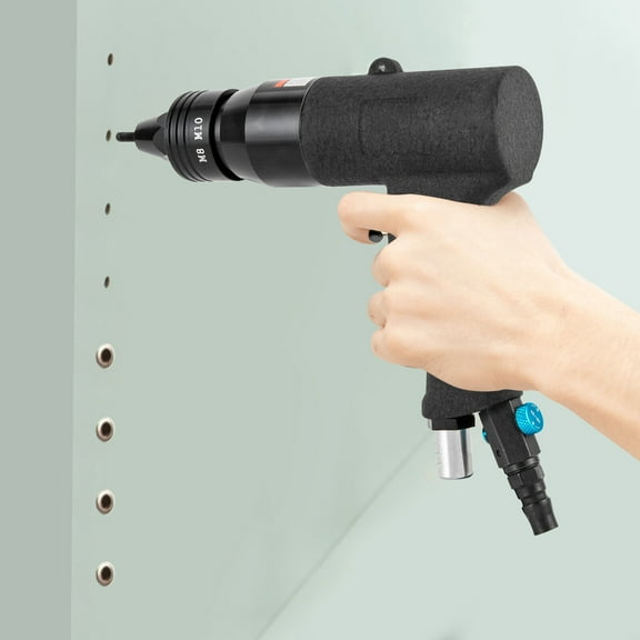1/4" Pneumatic Rivet Nut Gun Rivnut Setting Gun M5, M6, M8, M10 Gun Heads