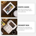 thumbnail image 2 of White Paper Cake Box for Cookies and Sweets, Cupcake Baking Cups Carrier, Dessert and Party Packaging Boxes, 2 of 6