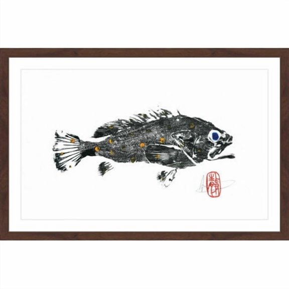 "Scamp Grouper" Framed Painting Print