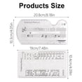 thumbnail image 2 of Pochoir de Composition pour Notes de Musique et Symboles, Règle de Dessin, Accessoires de Composition Musicale, 2 of 8