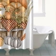 thumbnail image 2 of Rideau de Douche d'Automne avec Citrouilles de l'Action de Grâce, Rideaux de Baignoire Réutilisables avec Crochets, Rideaux en Tissu Polyester Vintage pour l'Halloween, l'Action de Grâce, Noël, Hôtel, Dortoir, 2 of 5