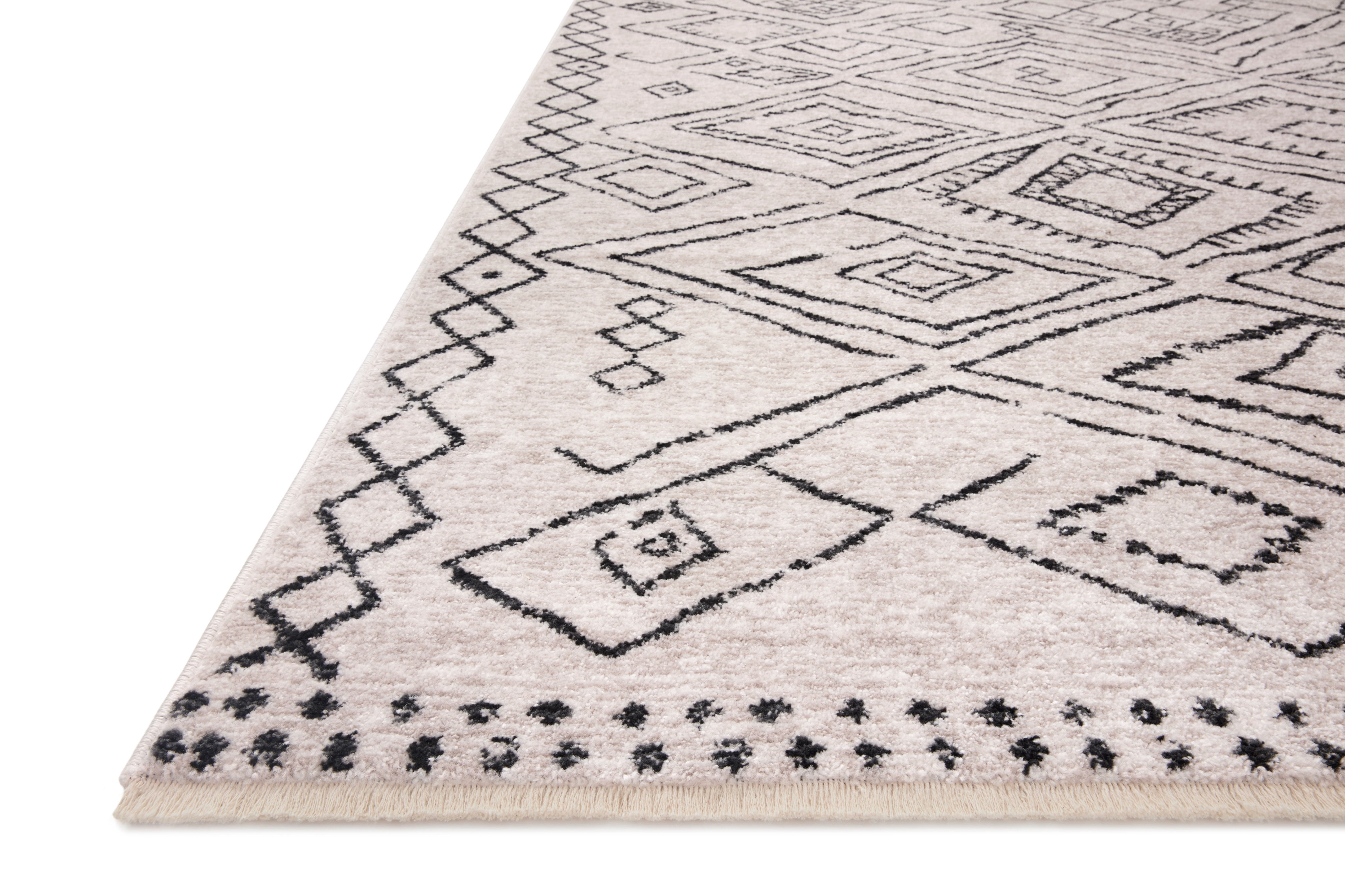 Loloi Vance Dove / Charcoal 2'-3" x 3'-10" Accent Rug