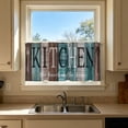 thumbnail image 5 of KOYPTL Kitchen Curtain Panels Semi Sheer Tier Window Drapes with Standard Rod Pocket Light Filtering Half Window Treatment Panels for Small Window Bathroom Farmhouse Indoor Home Window Decor Set of 2, 5 of 7