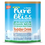 Pure Bliss by Similac Toddler Drink with Probiotics, Starts with Fresh Milk from Grass-Fed Cows, Non-GMO Toddler Formula, 12.4 ounces