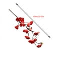 thumbnail image 2 of Hiroekza Artificial Plum Blossom Flowers 60cm Faux Flower Real Looking Fake Flower No Fade Decor for Wedding Party Home Garden Office Red, 2 of 3