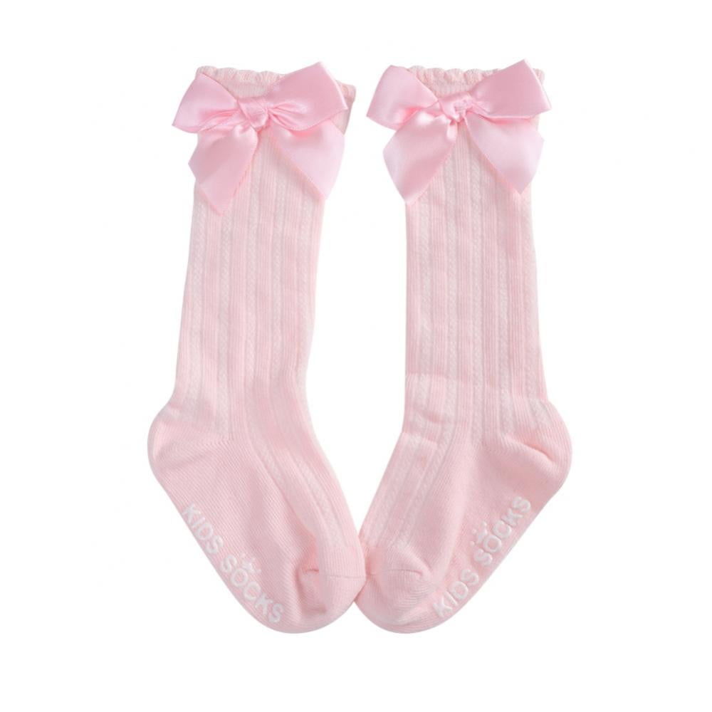 BULLPIANO Baby Knee High Socks with Bow Toddlers Bow Stockings Infants