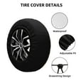 thumbnail image 2 of Goofa Wild West Golden Horseshoe Pattern Universal Tire Cover for Jeep, SUV, Truck, and Trailer – Waterproof, UV-Resistant,Easy to Install, Fits 14"-17" Tires-15 inch, 2 of 6