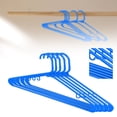 thumbnail image 2 of ZEMZYL Durable Plastic Clothes Hangers 5 Pack Slim Space Saving With Shoulder Hook For Shirts Coats Closet Organizer, 2 of 5