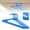 Blue, variant on Yttmshdga Home Textile Storage Price Drop Alert! Clothes Hangers 5 Pack Plastic Hangers Space Saving Coat Hanger With Shoulder,Black