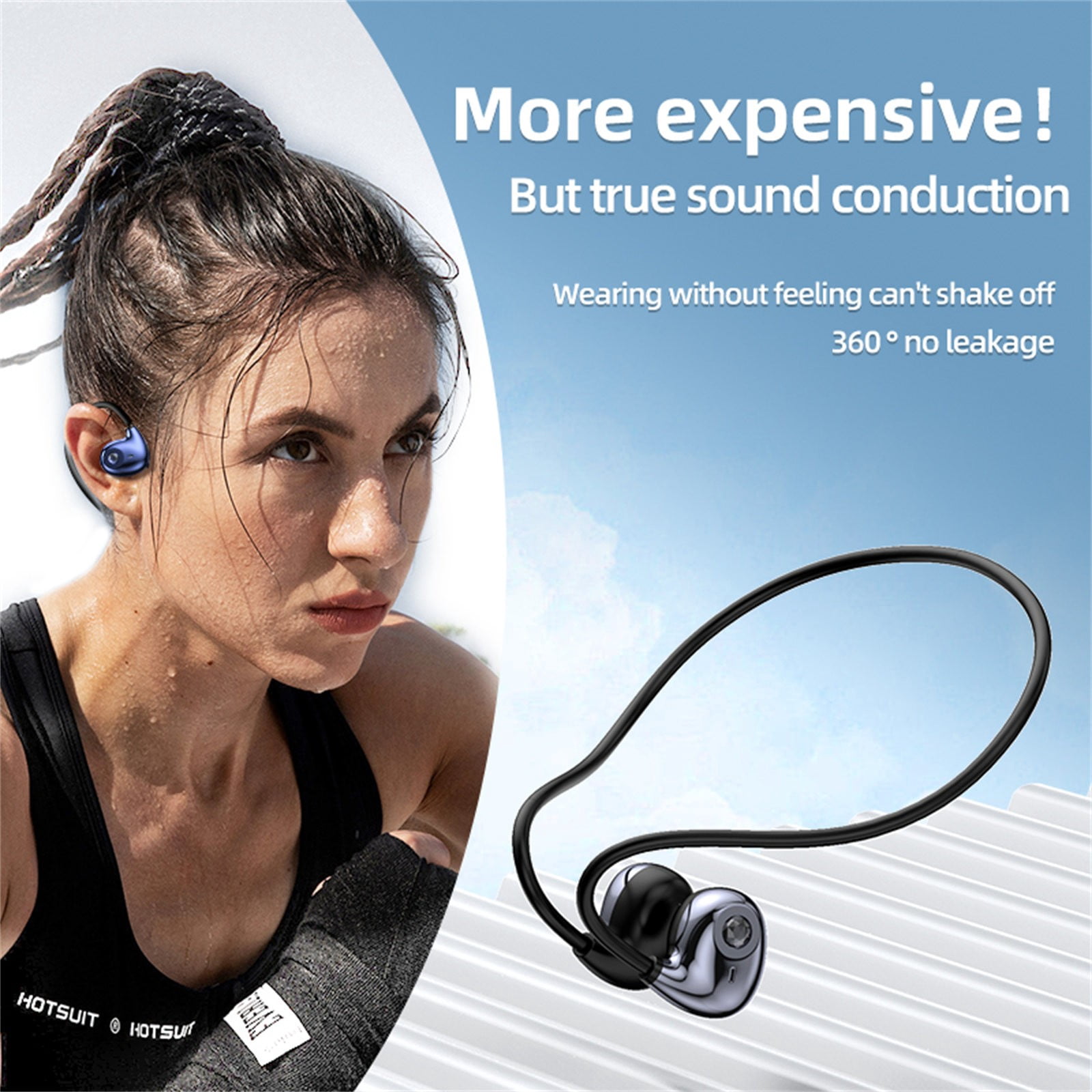 True Wireless Earbuds Bluetooth 5.3 Headphones 45H Long Playtime, Wireless Charging Case, IPX8 Waterproof Stereo Earphones, Built-in Mic Calls, Headset Premium Deep Bass 32 Preset EQs via APP,Purple