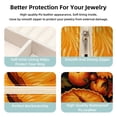 thumbnail image 3 of Thanksgiving Pumpkin Pie Travel Portable Square Necklace Holder with Earring Holder, Display Case - Travel Organizer for Rings, Earrings, Necklaces, Bracelets - Suitable for Girls and Women, 3 of 6