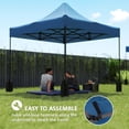 thumbnail image 6 of Outsunny 10' x 10' Canopy Cover with Weight Bags, UPF50+ Pop Up Canopy Replacement Top, Navy Blue, 6 of 10