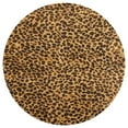 thumbnail image 3 of Leopard Print Pattern Round Small Area Rug, Print Non Slip Washable Floor Mat, Soft Throw Rug for Living Room, Powder Room Entryway, Bathroom, Bedside, 3 of 6