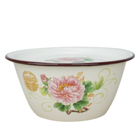 

Stackable Enamel Basin Kitchen Flour Mixing Basin Stuffing Dumpling Mixing Bowl