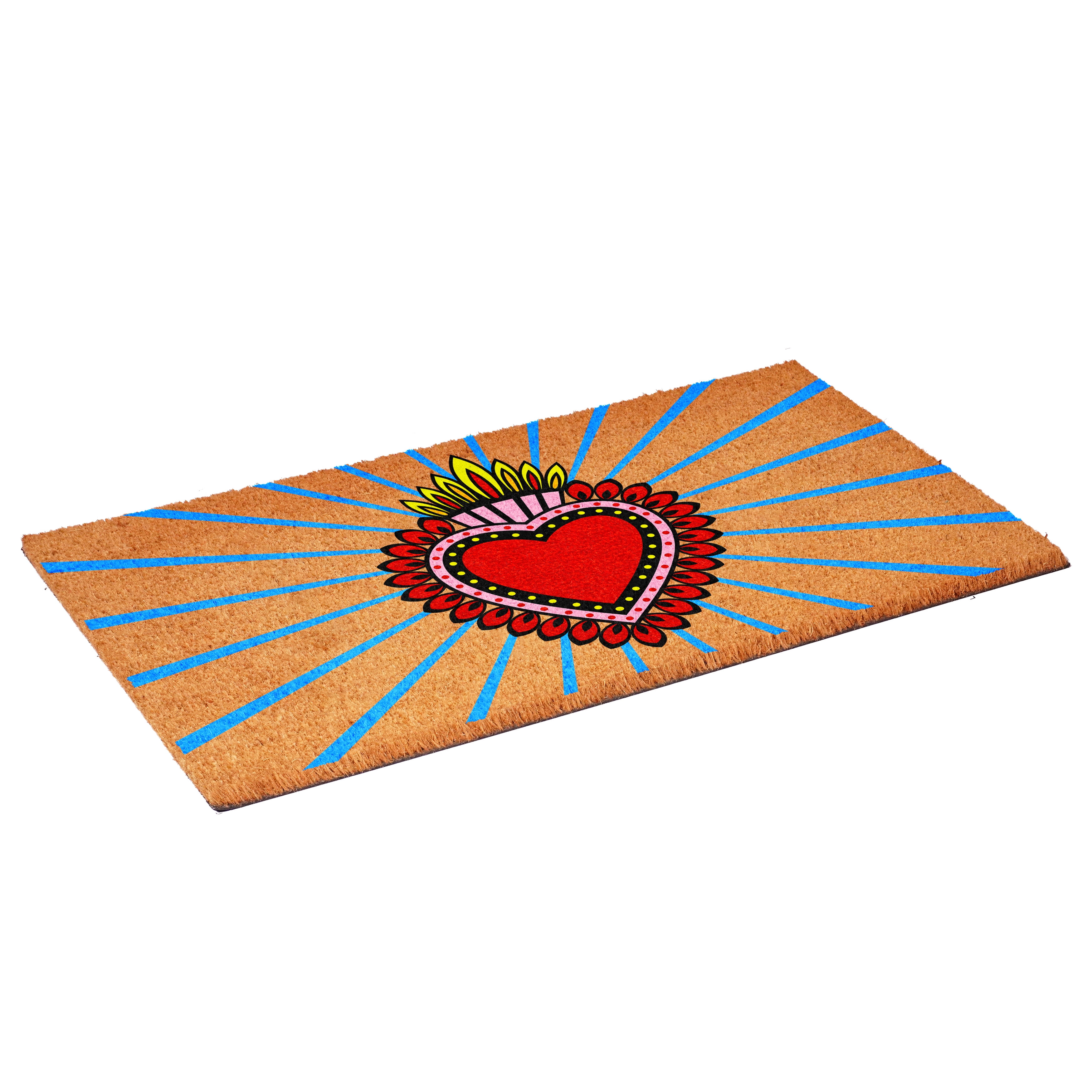 Calloway Mills 111831729 Milagro Heart Doormat 17" x 29"