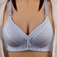 thumbnail image 2 of Eashery Womens Bra Plus Size No Underwire Everyday Bra Push Up Bras for Women Cotton Bras for Women Plus Size Light Blue 100B, 2 of 4