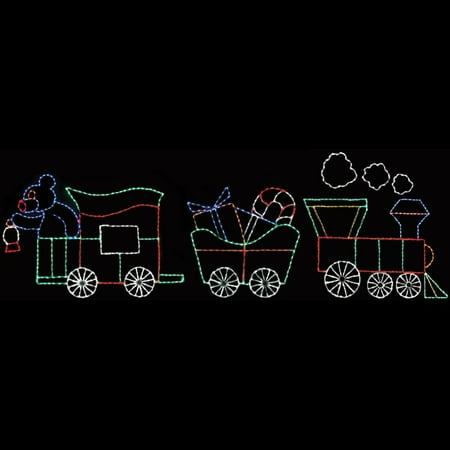 65 In Outdoor Led Train Set Lighted Display 1000 Bulbs Com Outdoor Led Train Set Lighted Display 1000 Bulbs