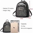 thumbnail image 2 of Women's mini backpack cat ears and sequins, 2 of 5
