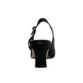 thumbnail image 4 of FLORAL Oprah Women's Wide Width Satin Upper Slingback Pumps BLACK 11, 4 of 6