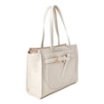 thumbnail image 3 of Time and Tru Women's Kara Contemporary Satchel Tote Handbag, Papyrus Beige, 3 of 5