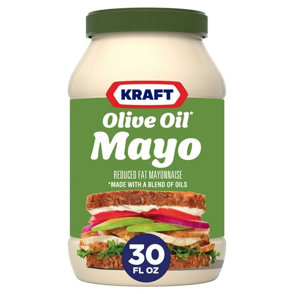 2 Pack - Kraft Mayo Reduced Fat Mayonnaise with Olive Oil - 30 fl oz Packaging may vary