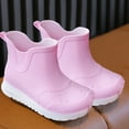 thumbnail image 5 of Kids' Chelsea Rain Boots Ankle Slip On Footwear with Elastic Side Easy On Rain Boots for Tooders, 5 of 9