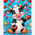 thumbnail image 2 of CafePress - Adorable Cow Has Hearts - Kitchen Apron with Pockets, Grilling Apron, Baking Apron, 2 of 5