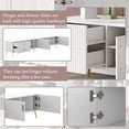 thumbnail image 5 of Leiln.Z Tv Stand, Tv Console, Media Cabinet, Entertainment Center with Compartments, Suitable for Tv Under 77 Inches in Living Room and Bedroom，White, 5 of 8