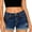 (Fashion 7)Blue, variant on Aimik Blue Short Ripped Jeans for Women Summer Fashion High Waiste Casual Short Denim Pants with Pockets