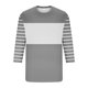 thumbnail image 4 of Blusas y camisas de manga larga con cuello redondo para hombre, estilo casual, con patchwork, cuello redondo, manga corta, blusa estampada para hombre, 4 of 4