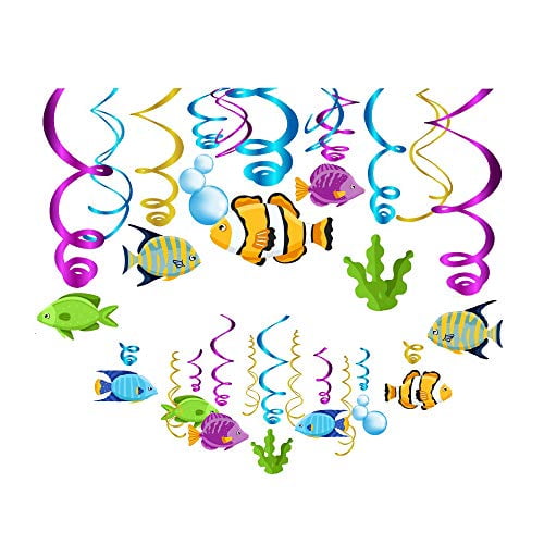 Kristin Paradise 30ct Tropical Fish Hanging Swirl Decorations Under The Sea Party Supplies Ocean Birthday Theme Fishing Kids Decor For First 1st Boys Girls Baby Shower Fishing Fisherman Favor Walmart Com Kristin Paradise 30ct Tropical Fish Hanging Swirl Decorations Under The Sea Party Supplies Ocean Birthday Theme Fishing Kids Decor For First 1st Boys Girls Baby Shower Fishing Fisherman Favor Walmart Com