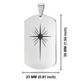 thumbnail image 2 of Stainless Steel Religious Star of Bethlehem Dog Tag Pendant Necklace, 2 of 3