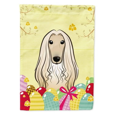 Carolines Treasures BB1926GF Afghan Hound Easter Egg Hunt Flag Garden