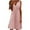 Pink, variant on TSADFHJI Black Skirt Plus Size Short Women's Sleeveless V Neck Dress Casual Loose Fit Solid Color Eyelet Lace M Black