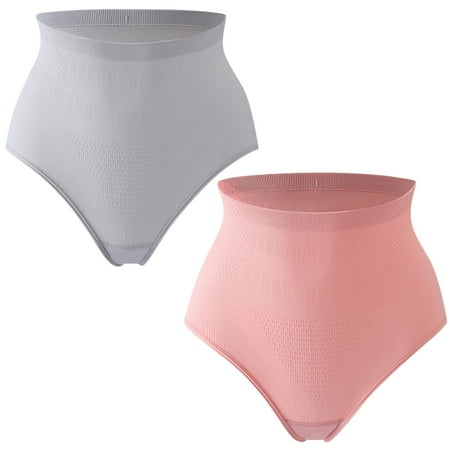 Bigersell Underwear Women Clearance Womens Boxers Briefs Underwear Bikini Panty Style P-1740 Spandex Thong Panties Thongs Briefs High Waist Women s Bikini Panties Gray Pink L