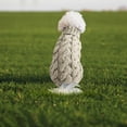 thumbnail image 5 of Xingjin Small Dog Sweater Knitwear Turtleneck Warm Pet Sweater for Small Dogs, Cat Chihuahua Autumn Winter Pullover Knitwear Clothes for Small Medium Pets,Beige L, 5 of 7