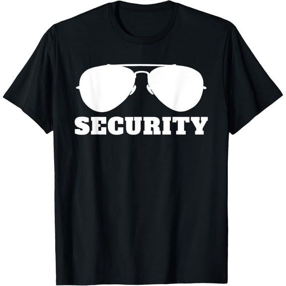 Security T-Shirt men and women can wear, black, white, gifts