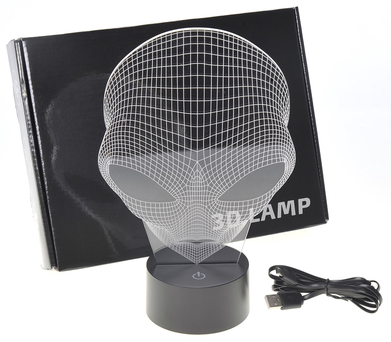 TechWonder 3D Illusion Grow LED Alien Shapes Lamp 7 Colors USB Power