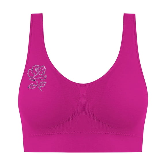 Fsgntruao Sports Bras for Women Plus Size No Underwire Push Up Bra Seamless Wireless Bralettes Ladies Traceless Comfortable No Steel Ring Breathable Gathering Underwear Everyday Bras